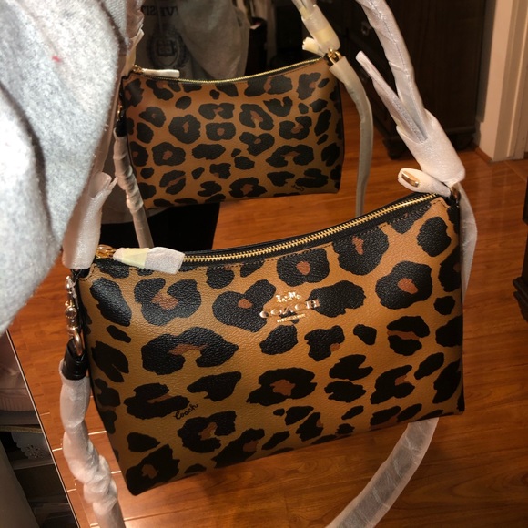 Brand New Leopard Coach Saddle Bag - Picture 4 of 5